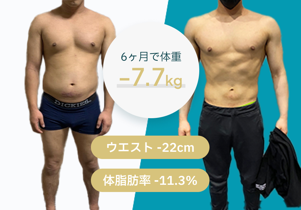 6ヶ月で体重-7.7kg
